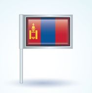 Flag of Mongolia vector illustration N9
