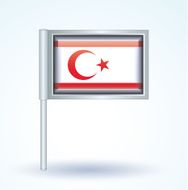 Flag of Northern Cyprus vector illustration N9