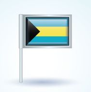 Flag of Bahamas vector illustration N8
