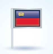 Flag of Liechtenstein vector illustration N8