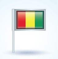 Flag of guinean vector illustration N9