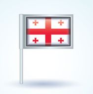 Flag of Georgia vector illustration N9