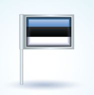 Flag of Estonia vector illustration N9