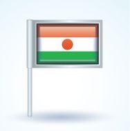 Flag of Republic niger vector illustration N8