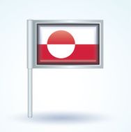 Flag of Greenland vector illustration N9