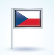 Flag of Czech republic vector illustration N7