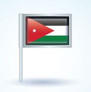 Flag of Jordan vector illustration N8