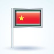 Flag of Guadeloupe vector illustration N9