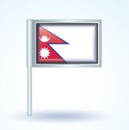 Flag of Nepal vector illustration N9