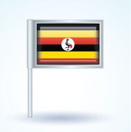 Flag of Uganda vector illustration N9