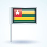 Flag of Togo vector illustration N8
