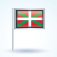 Flag of Basque country vector illustration N8