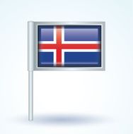 Flag of Iceland vector illustration N8