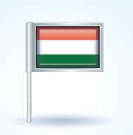 Flag of hungary vector illustration N9