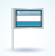 Flag of Uzbekistan vector illustration N17
