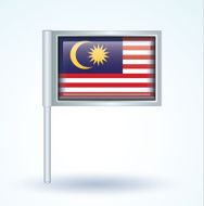 Flag of Malaysia vector illustration N6