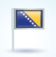 Flag of Bosnia vector illustration N8