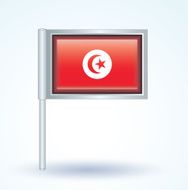 Flag of Tunisia vector illustration N8
