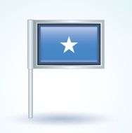 Flag of Somalia vector illustration N9