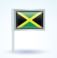 Flag of Jamaica vector illustration N8
