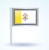 Flag of Vatican city vector illustration N8