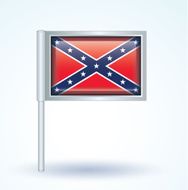 Flag of Confederate Rebel vector illustration N9