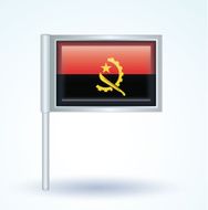 Flag of Angola vector illustration N7
