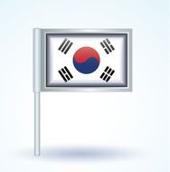 Flag of South korea vector illustration N9