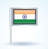 Flag of India vector illustration N9