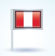Flag of Peru vector illustration N7