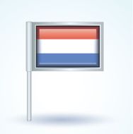 Flag of Luxembourg vector illustration N8