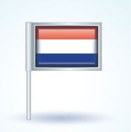 Flag of netherlands vector illustration N9