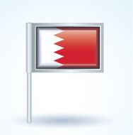 Flag of Bahrain vector illustration N9