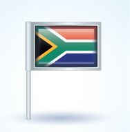 Flag of South africa vector illustration N8