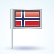 Flag of Norway vector illustration N9