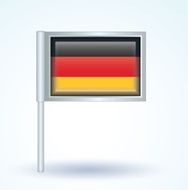 Flag of German vector illustration N4