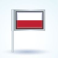 flag of Poland vector illustration N9