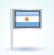 Flag of Argentina vector illustration N6
