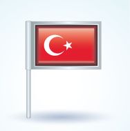 Flag of Turkey vector illustration N7