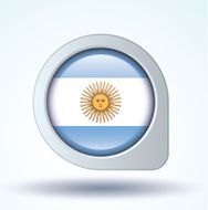 Flag of Argentina vector illustration N7