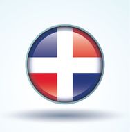 Flag of dominican republic vector illustration N10