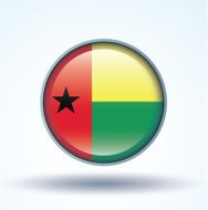 Flag of guinea bissau vector illustration N9