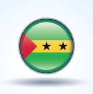 Flag of Sao Tome and Principe vector illustration N10