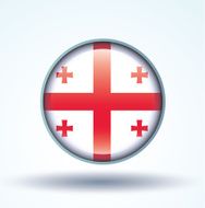 Flag of Georgia vector illustration N10