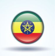 Flag of Ethiopia Vector illustration N12