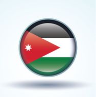 Flag of Jordan vector illustration N9