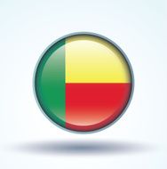 Flag of Benin vector illustration N9