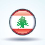 Flag of Lebanon vector illustration N10