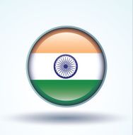 Flag of India vector illustration N10