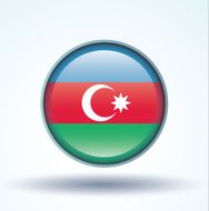 Flag of Azerbaijan vector illustration N9